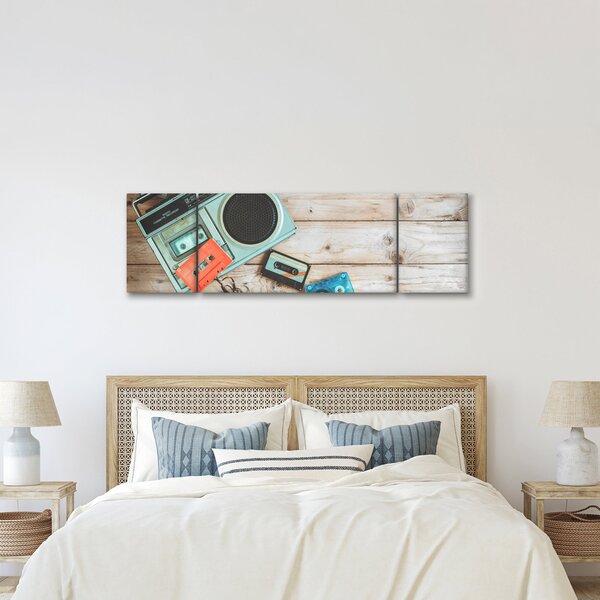 Obraz - Retro rádio (170x50 cm)