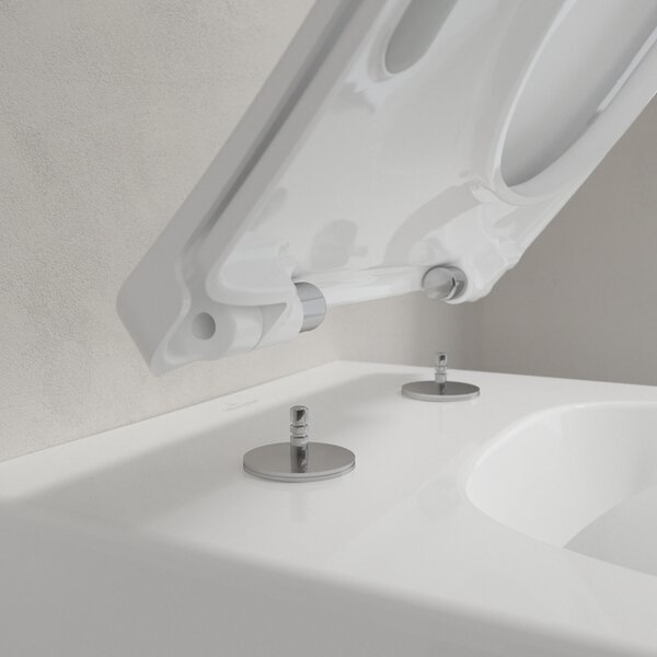 Villeroy & Boch Venticello Combi-Pack - SET Závěsné WC + sedátko SlimSeat Line SoftClosing, alpská bílá 4611RL01