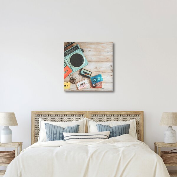 Obraz - Retro rádio (30x30 cm)