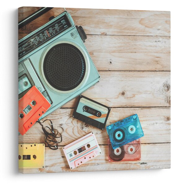 Obraz - Retro rádio (30x30 cm)