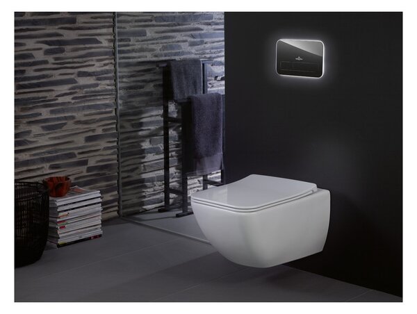 Villeroy & Boch Venticello Combi-Pack - SET Závěsné WC + sedátko SlimSeat Line SoftClosing, alpská bílá 4611RL01