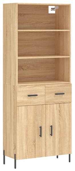 Skříň highboard dub sonoma 69,5 x 34 x 180 cm kompozitní dřevo 3200524