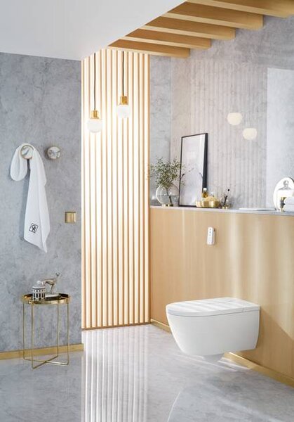 Villeroy & Boch ViClean-I 100: sprchové WC, WC mísa bez splachovacího kruhu s bidetovým sedátkem, bílá alpin CeramicPlus, V0E100R1