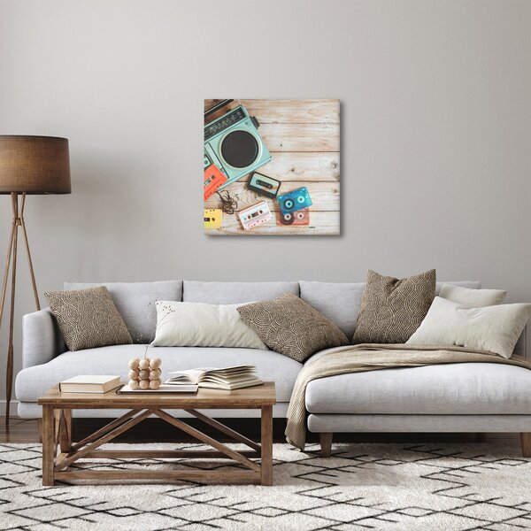 Obraz - Retro rádio (30x30 cm)