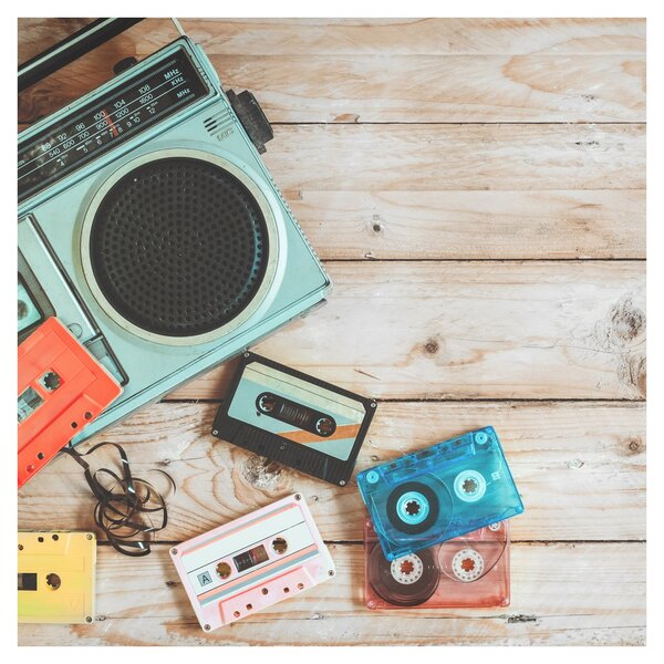 Obraz - Retro rádio (30x30 cm)
