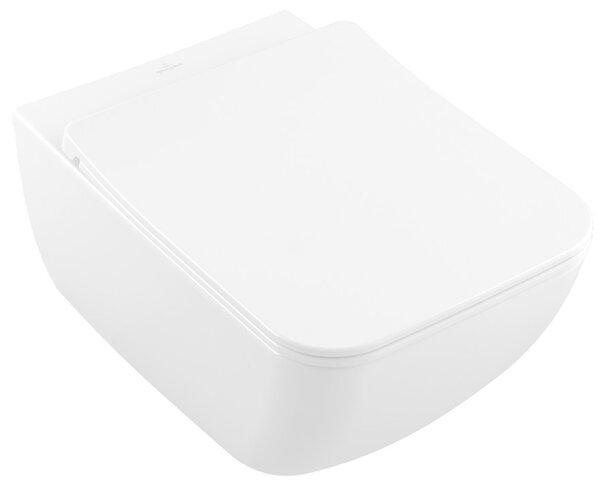 Villeroy & Boch Venticello Combi-Pack - SET Závěsné WC + sedátko SlimSeat Line SoftClosing, alpská bílá CeramicPlus 4611RLR1