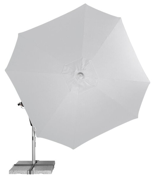 Slunečník DOPPLER Protect 400 cm výkyvný s boční tyčí světle šedá T827 světle šedá T827