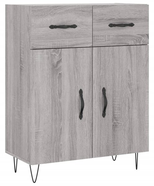 Skříň highboard šedá sonoma 69,5 x 34 x 180 cm kompozitní dřevo 3200551