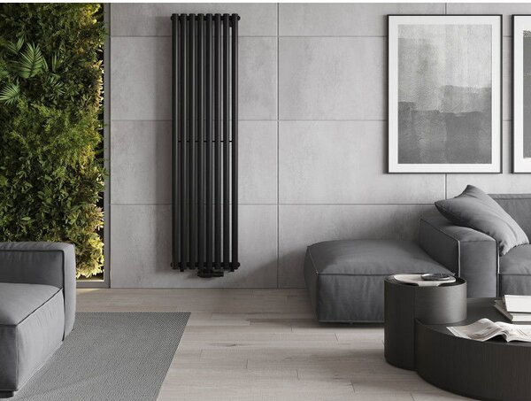 Mexen Nevada dekorativní radiátor 1800 x 480 mm, 940 W, černý - W201-1800-480-00-70