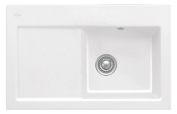 Villeroy & Boch Subway 45 - Keramický vestavný dřez 780x510 mm, alpská bílá CeramicPlus 671401R1