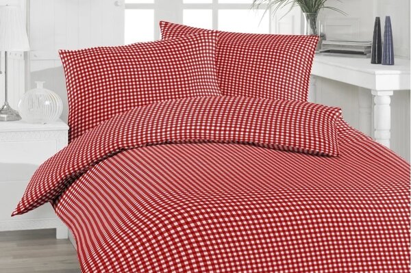 Florella Krepové povlečení Vichy Rot Rozměr: 70x90 + 140x200 cm