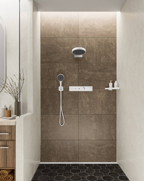 Hansgrohe Rainfinity ruční sprcha 130 3 jet, matná bílá 26864700