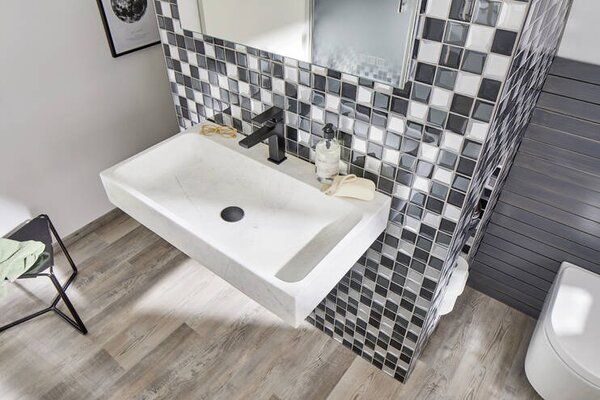 Hansgrohe Metropol Umyvadlová baterie 110 s plnou pákou a odtokovou soupravou Push-Open, matná černá 32507670