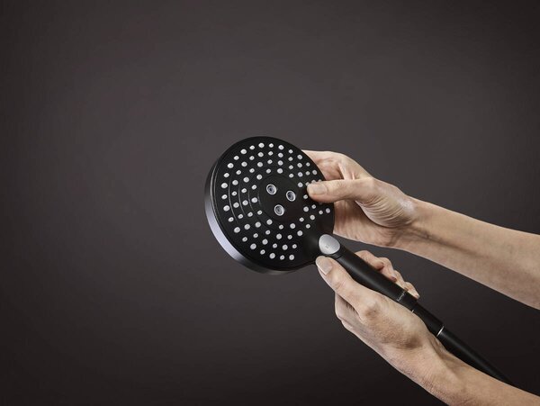 Hansgrohe Raindance Select S Showerpipe 240 1jet PowderRain s termostatem, matná černá 27633670