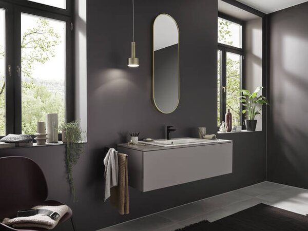 Hansgrohe Talis E Páková umyvadlová baterie 110 CoolStart bez odtokové soupravy, matná černá 71714670