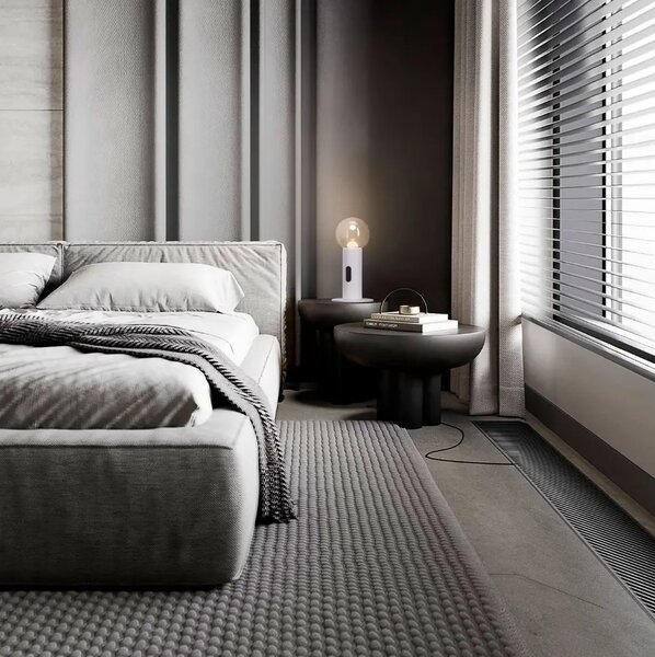 Nova Luce Bílá kovová stolní LED lampa Chronos