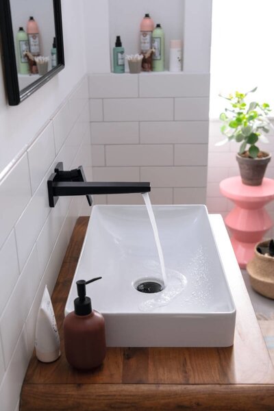 Hansgrohe Metropol Umyvadlová baterie s plnou pákou pod omítku, s výtokem 225 mm, matná černá 32526670
