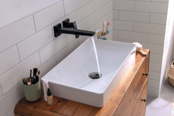 Hansgrohe Metropol Umyvadlová baterie s plnou pákou pod omítku, s výtokem 225 mm, matná černá 32526670