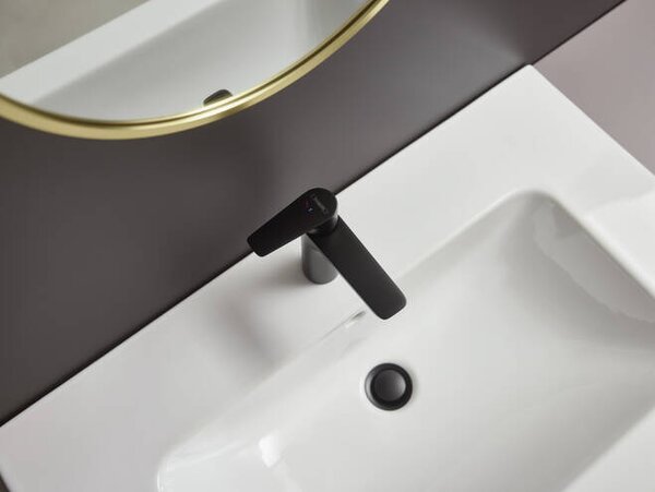 Hansgrohe Talis E Páková umyvadlová baterie 110 CoolStart bez odtokové soupravy, matná černá 71714670
