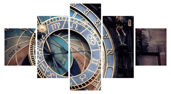 Obraz - Orloj, Praha (125x70 cm)