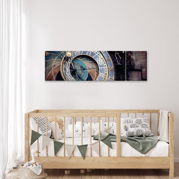 Obraz - Orloj, Praha (170x50 cm)