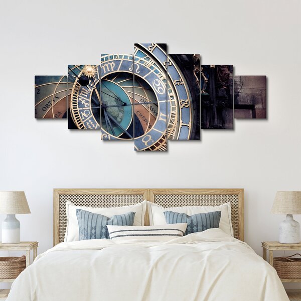 Obraz - Orloj, Praha (210x100 cm)
