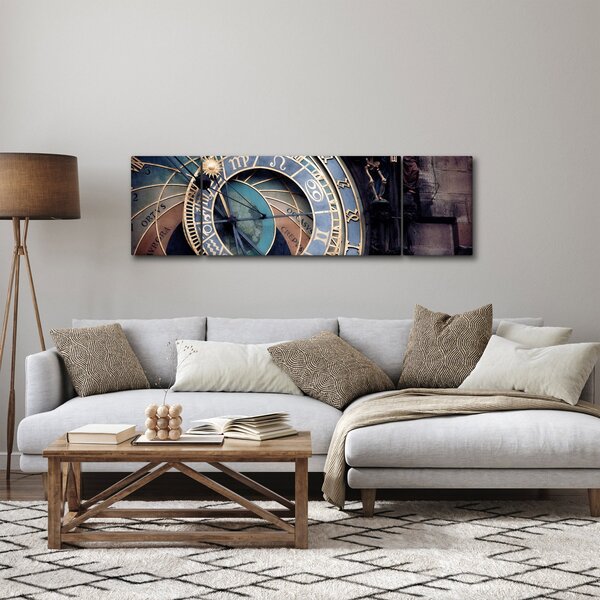 Obraz - Orloj, Praha (170x50 cm)