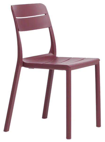 Nardi Tmavě červená plastová zahradní židle Cassia