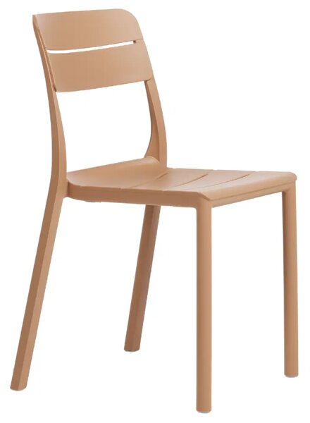 Nardi Světle hnědá plastová zahradní židle Cassia