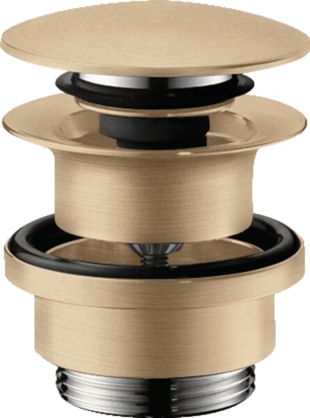 Hansgrohe Odtoková souprava Push-Open pro umyvadlové a bidetové baterie, kartáčovaný bronz 50100140