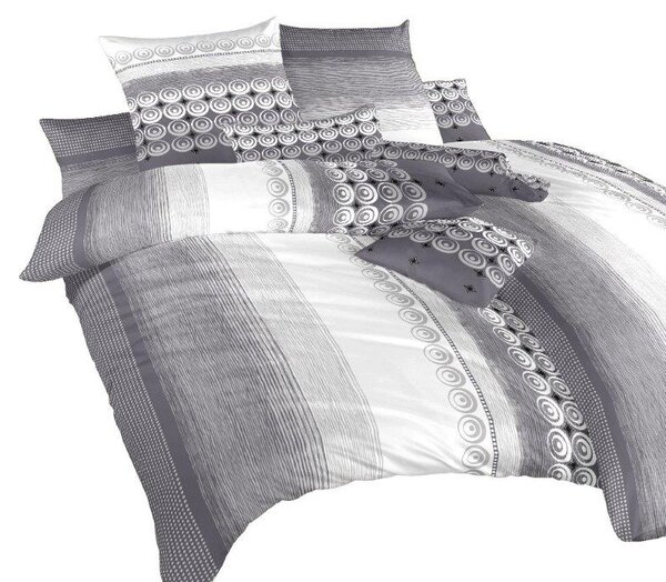 Kvalitní ložní prádlo z česané bavlny s krepovou úpravou. Krepové povlečení Sahara šedá doporučujeme kombinovat s bílým, šedým nebo tmavě šedým prostěradlem. Rozměr francouzského povlečení je 220x220, 2x 70x90 cm