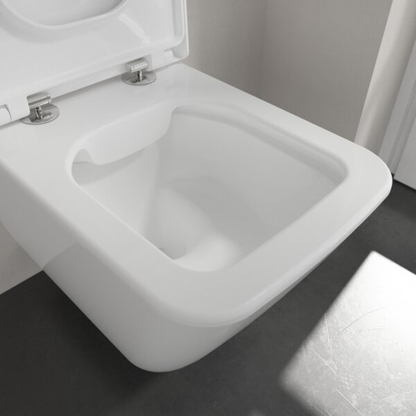 Villeroy & Boch Finion - Závěsné WC, Rimless, alpská bílá CeramicPlus 4664R0R1