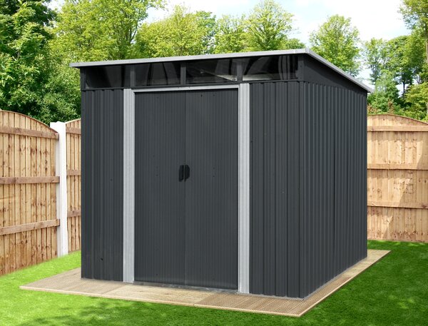 Zahradní domek BestBerg ZDSL-4A / 4,6 m² / 238 x 194 x 202 cm / šedá
