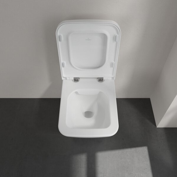Villeroy & Boch Finion - Závěsné WC, Rimless, alpská bílá CeramicPlus 4664R0R1