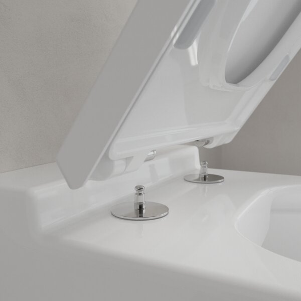 Villeroy & Boch Finion - Závěsné WC, Rimless, alpská bílá CeramicPlus 4664R0R1