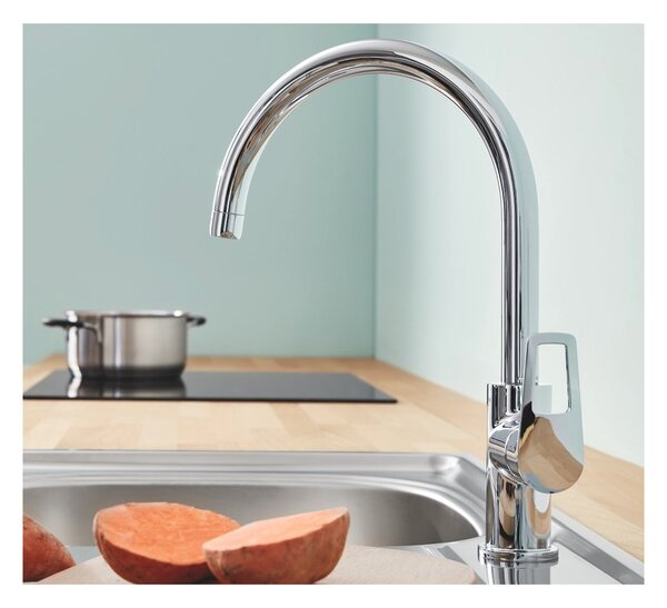 GROHE BauLoop - Páková dřezová baterie, DN 15, Chrom 31368001