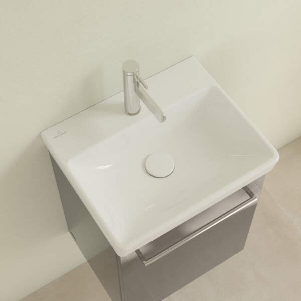 Villeroy & Boch Avento - Umyvadlo 450x370 mm, s přepadem, alpská bílá 73584501
