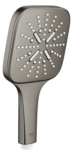 GROHE Rainshower SmartActive 130 Cube - Ruční sprcha 3 proudy, kartáčovaný Hard Graphite 26582AL0