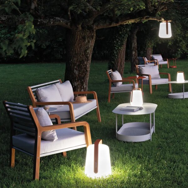 Fermob Antracitová venkovní LED lampa Balad² 25 cm