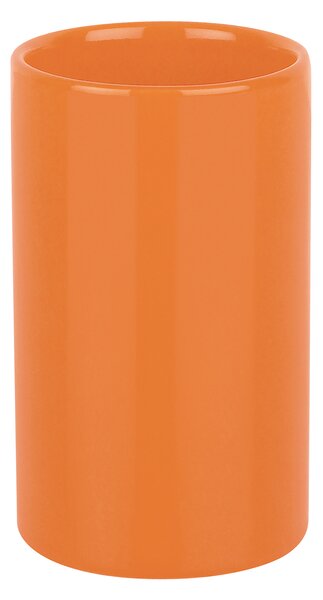 Spirella kelímek na kartáčky TUBE, oranžový, keramika