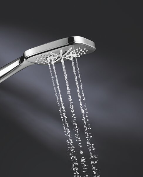 GROHE Rainshower SmartActive 130 Cube - Ruční sprcha 3 proudy, Chrom 26582000