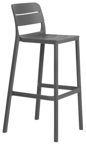 Nardi Šedá plastová barová židle Cassia 76 cm