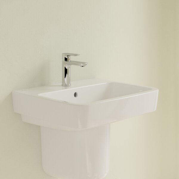 Villeroy & Boch O.novo - Umyvadlo 550x460 mm, s přepadem, alpská bílá 4A415501