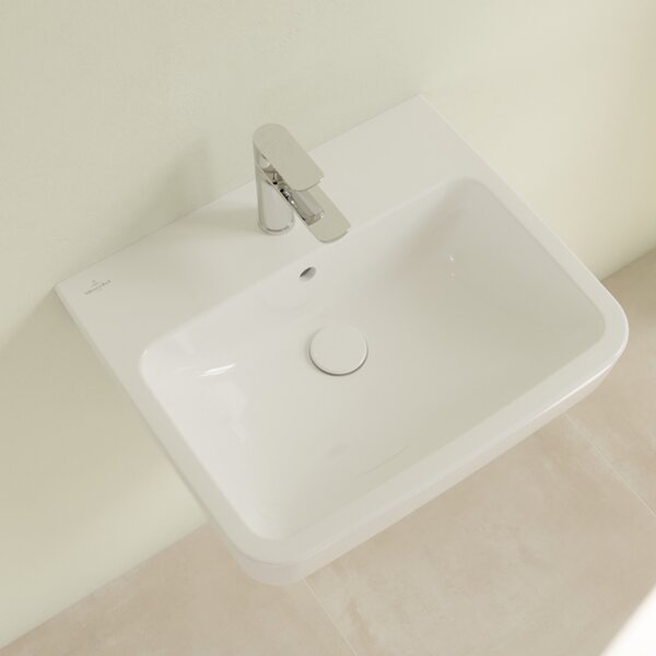 Villeroy & Boch O.novo - Umyvadlo 550x460 mm, s přepadem, alpská bílá 4A415501