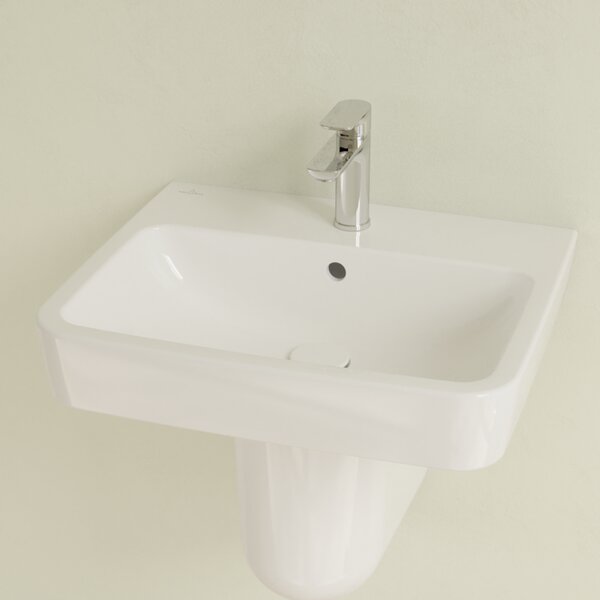 Villeroy & Boch O.novo - Umyvadlo 550x460 mm, s přepadem, alpská bílá 4A415501