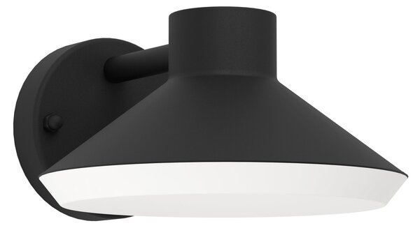 Eglo 900688 NINNARELLA - Venkovní nástěnné svítidlo v černé barvě, včetně GU10 LED žárovky, IP44 (Moderní nadčasové svítidlo na venkovní zeď)