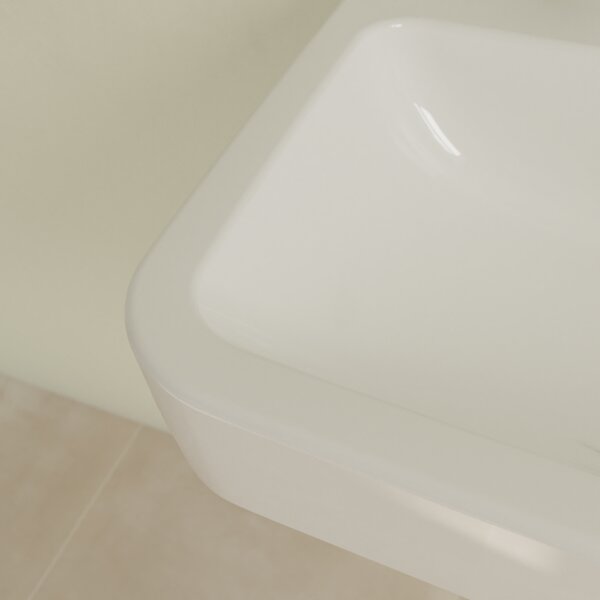 Villeroy & Boch O.novo - Umyvadlo 550x460 mm, s přepadem, alpská bílá 4A415501