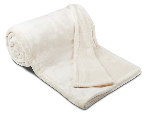 Deka z kolekce SLEEP WEEL. Přijemná deka z mikroflanelu v bílé barvě. Rozměr deky je 150x200 cm