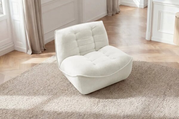 LÉTO -15% Bobochic Paris Bílé křeslo Serena
