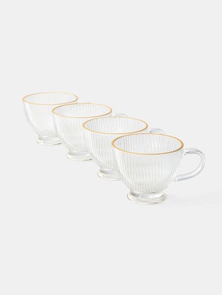 Sinsay - Skleněné hrnky 4 pack - clear